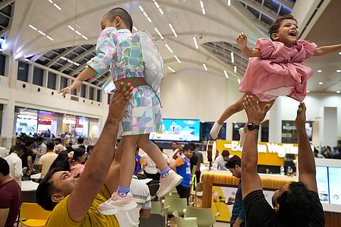Cricket fans celebrate India's win in Lucknow